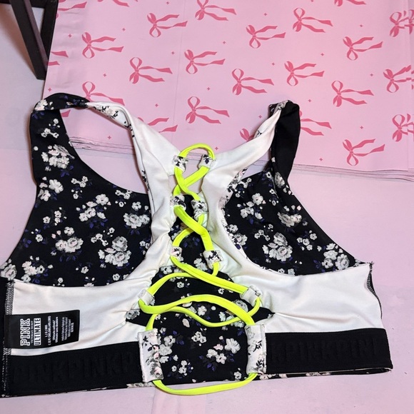 Floral Sports Bra with Logo - Picture 11 of 12